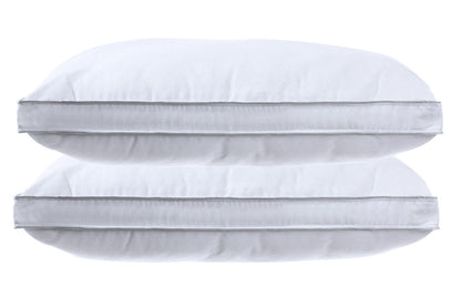 300 TC Cotton Gusseted Pillows – Supportive Down Alternative Bed Pillows