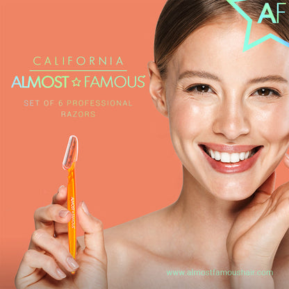 ALMOST FAMOUS - 6-Pack Dermaplaning Razors Set
