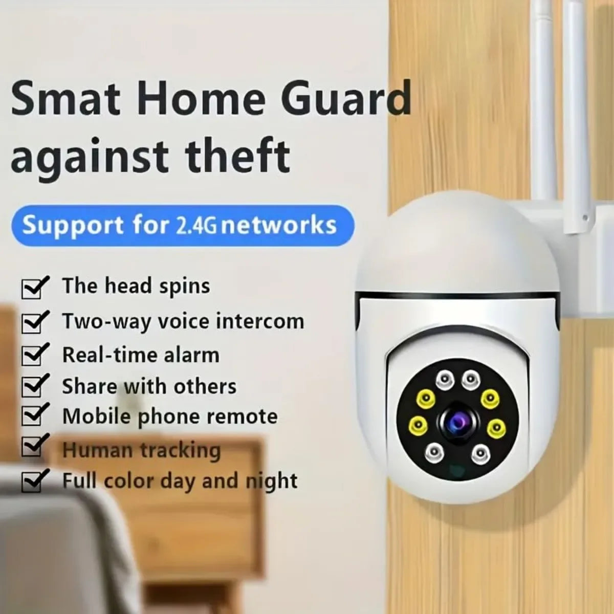 Full-Color Night Vision Home Camera