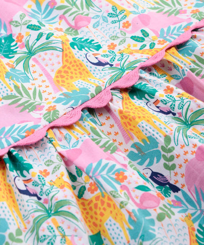 Beebay Tropical print lace detail dress