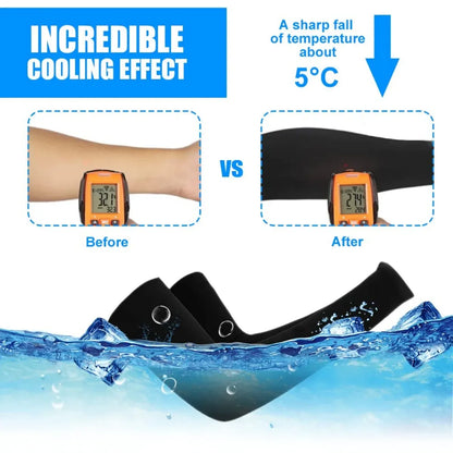 3 Pairs UV Protection Cooling Arm Sleeves
