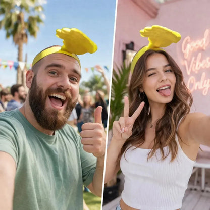 Funny Yellow Hand Headband