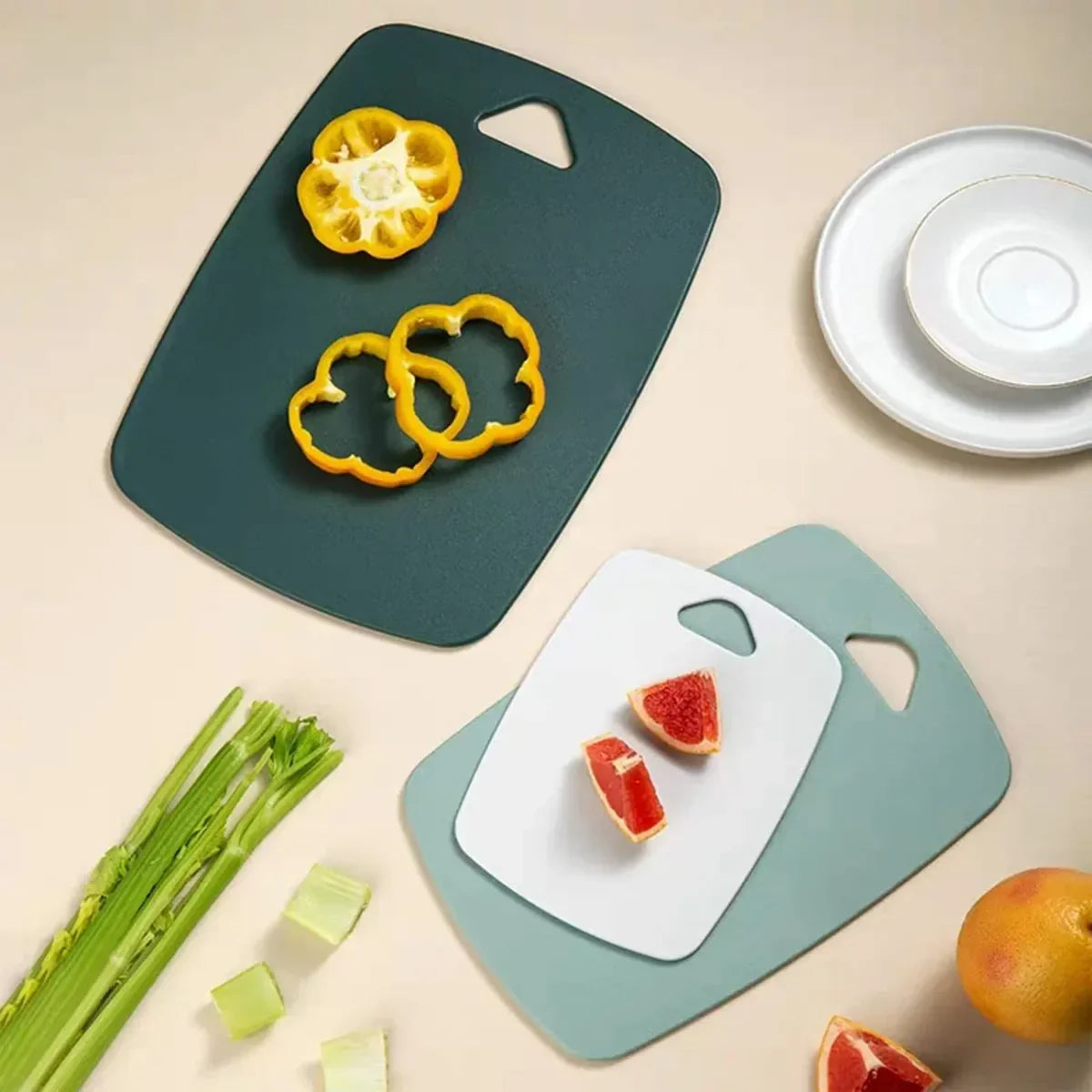 3-Piece Plastic Cutting Board Set