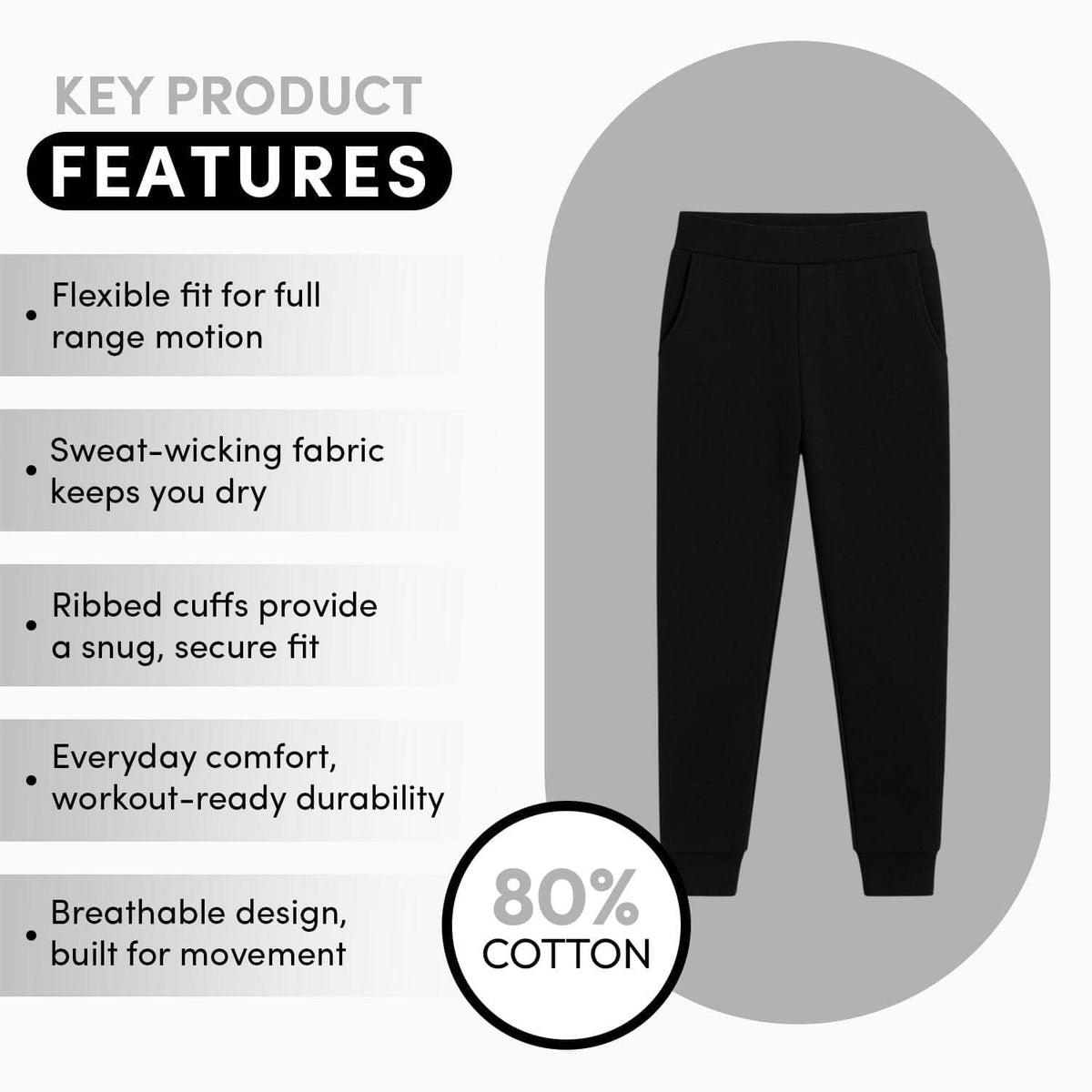 BenBen 4 Pack Kids Fleece Jogger Value Set