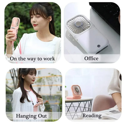 3-Speed USB Rechargeable Mini Fan