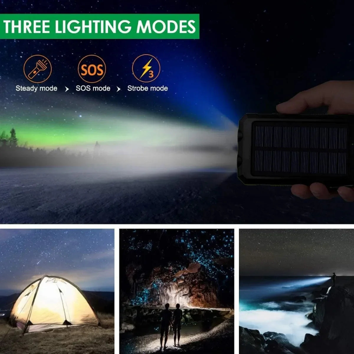 Dual-Charging Solar Power Bank