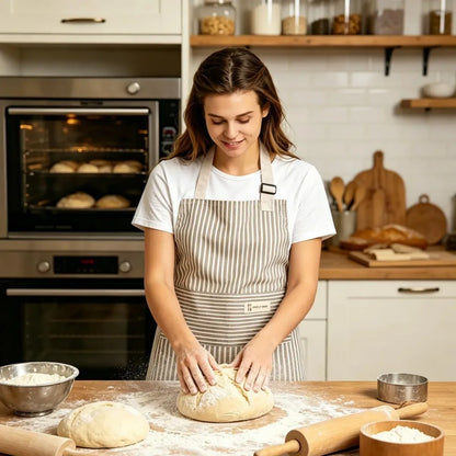 2-Pack Striped Cotton Linen Apron