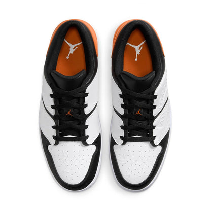 Air Jordan Men's Nu Retro 1 Low 'White Black Magma Orange' Sneakers