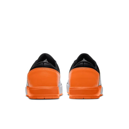 Air Jordan Men's Nu Retro 1 Low 'White Black Magma Orange' Sneakers