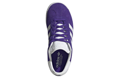 adidas Grade School Gazelle 'Energy Ink Cloud White Gold Metallic Gs' Sneakers