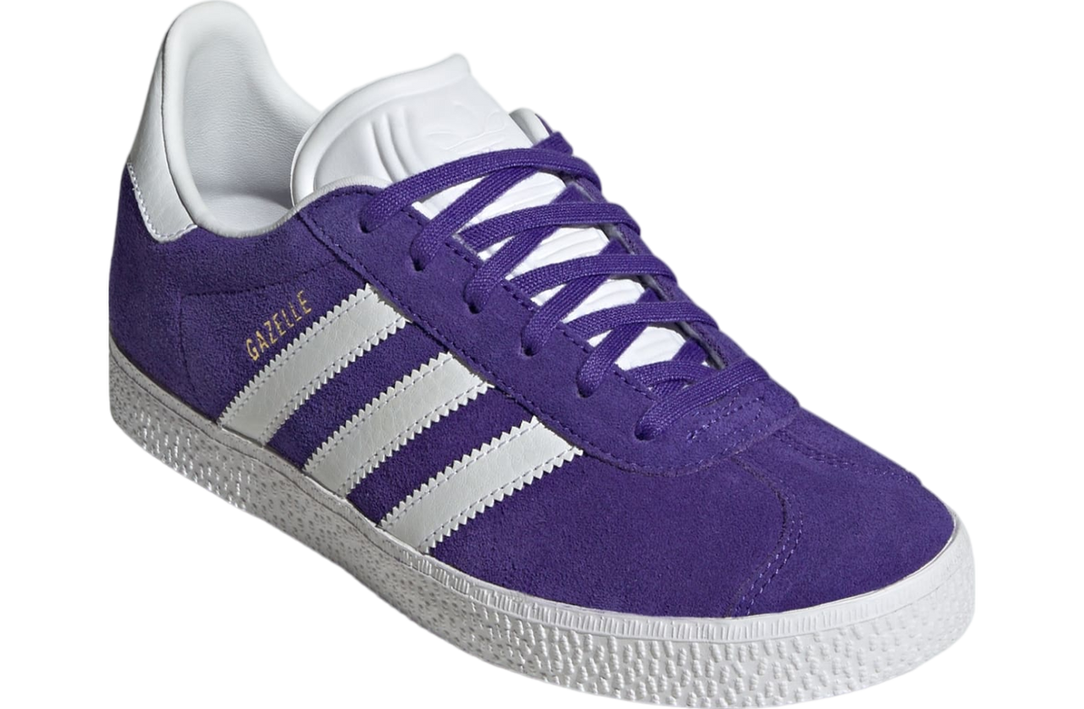 adidas Grade School Gazelle 'Energy Ink Cloud White Gold Metallic Gs' Sneakers