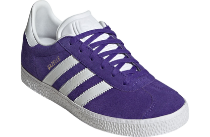 adidas Grade School Gazelle 'Energy Ink Cloud White Gold Metallic Gs' Sneakers