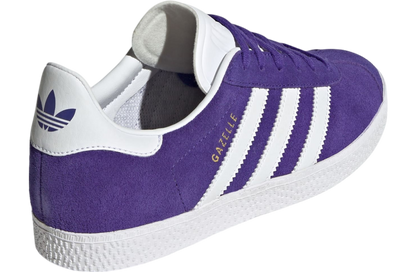 adidas Grade School Gazelle 'Energy Ink Cloud White Gold Metallic Gs' Sneakers