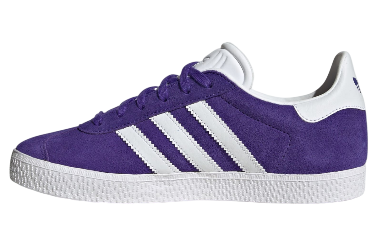 adidas Grade School Gazelle 'Energy Ink Cloud White Gold Metallic Gs' Sneakers