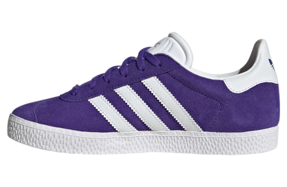 adidas Grade School Gazelle 'Energy Ink Cloud White Gold Metallic Gs' Sneakers