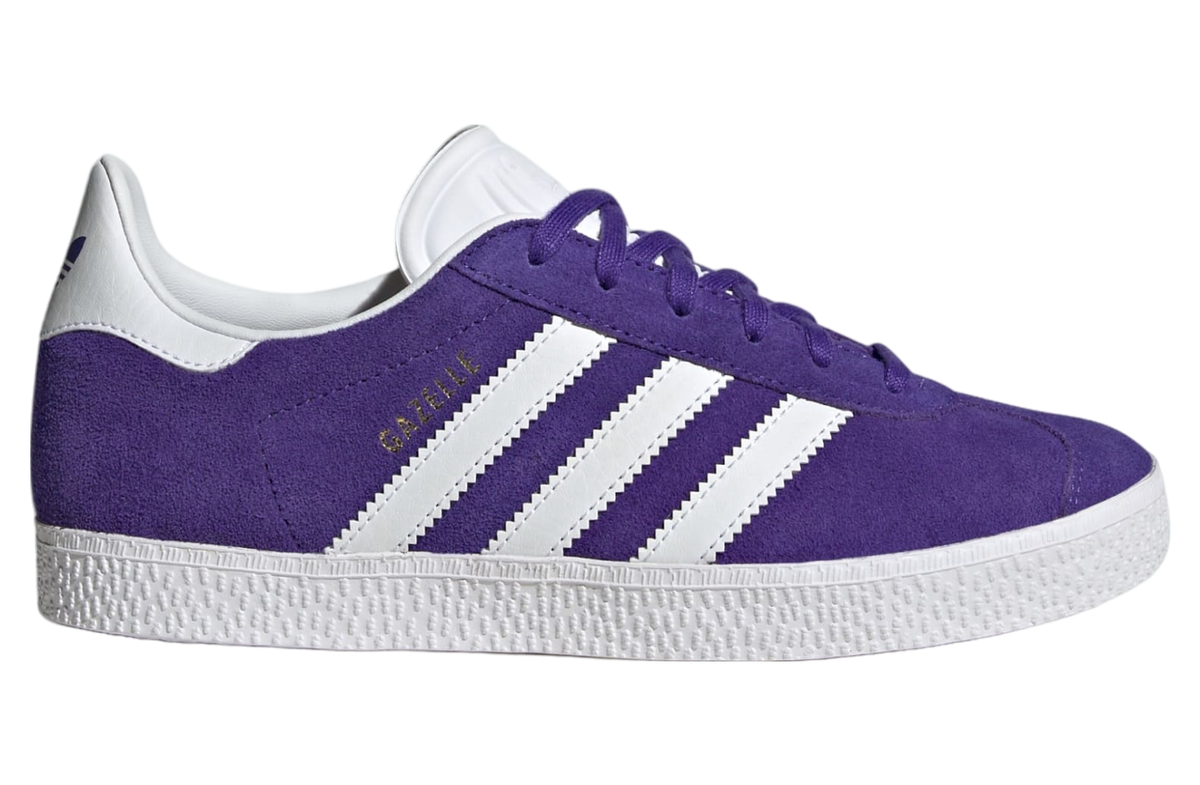 adidas Grade School Gazelle 'Energy Ink Cloud White Gold Metallic Gs' Sneakers