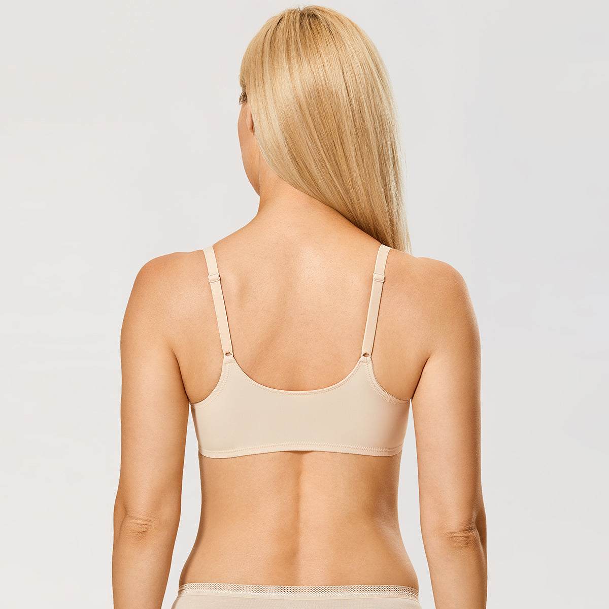 Front Closure Unlined Plunge Comfort Bra