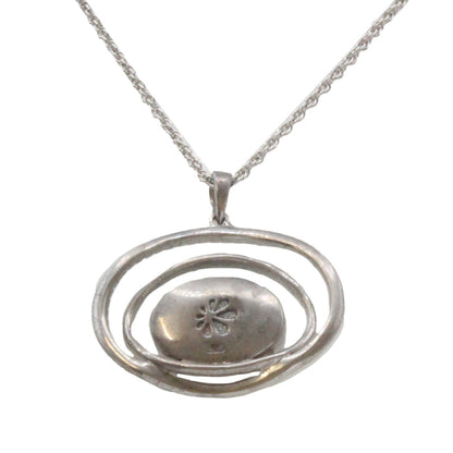 Eclipse Larimar Stone Sterling Silver Necklace By Marahlago