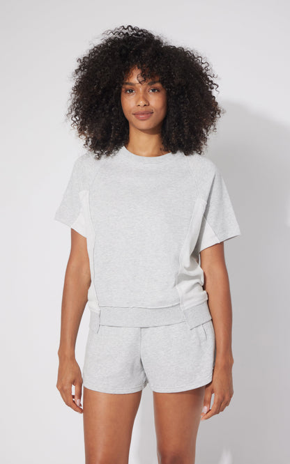 90 Degree by Reflex 2 Pc Loop Terry Short Sleeve and Short Set