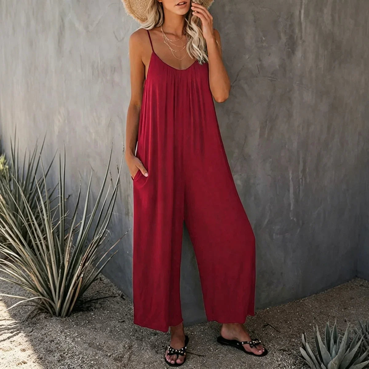 Casual Sleeveless Jumpsuit