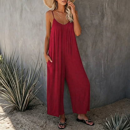 Casual Sleeveless Jumpsuit