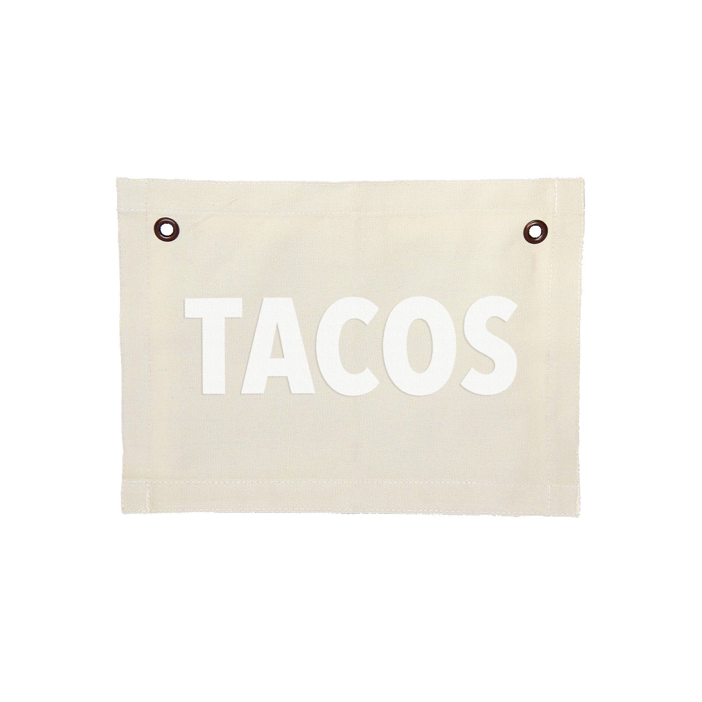 Frankie Jean Tacos Small Canvas Flag