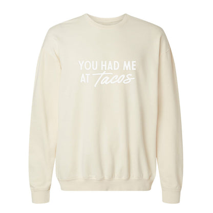 Frankie Jean You Had Me At Tacos Washed Sweatshirt