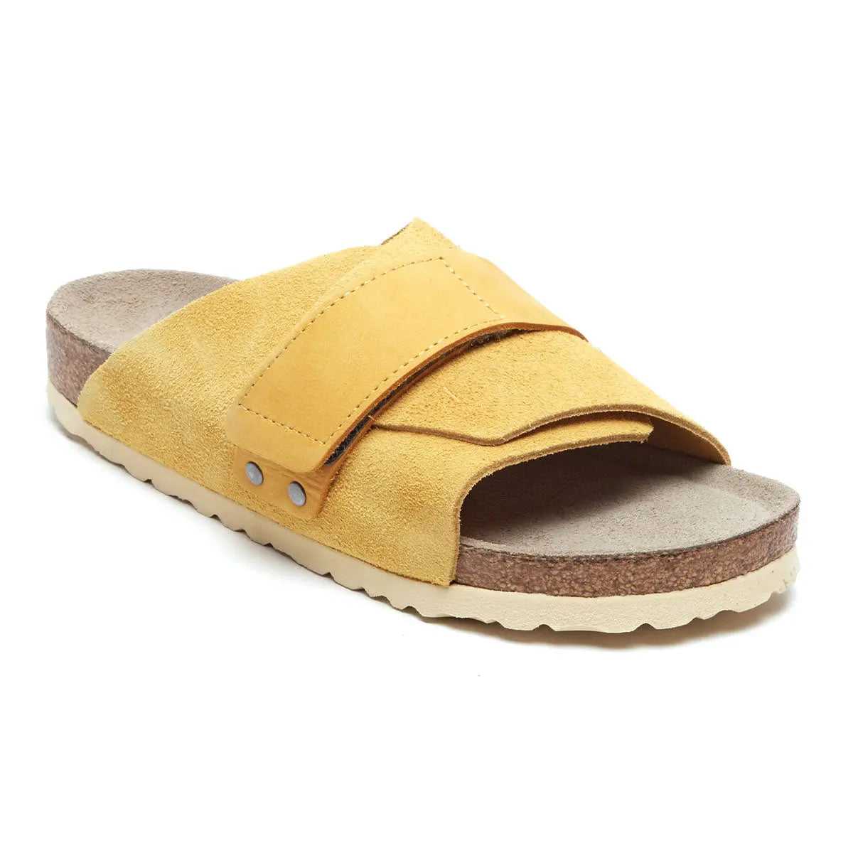 Birkenstock Kyoto Soft Footbed Nubuck/Suede Leather Ochre Sandals