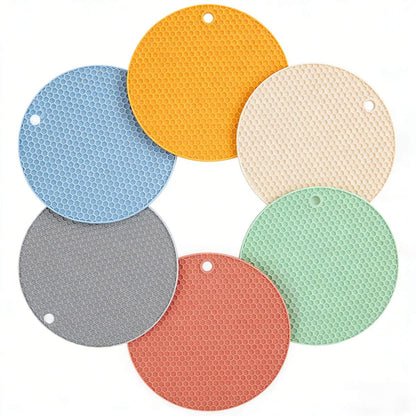 6 Pcs Honeycomb Silicone Trivet Set