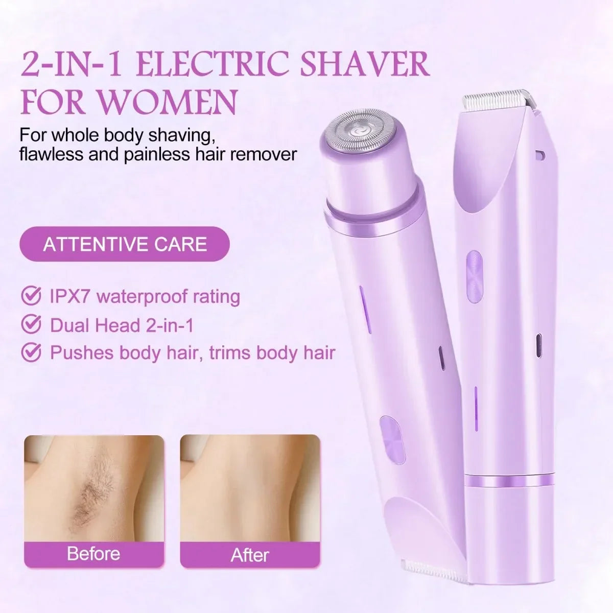 2-in-1 Women’s Electric Shaver