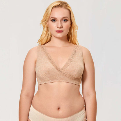 Front Crossover Wireless Nursing Bra