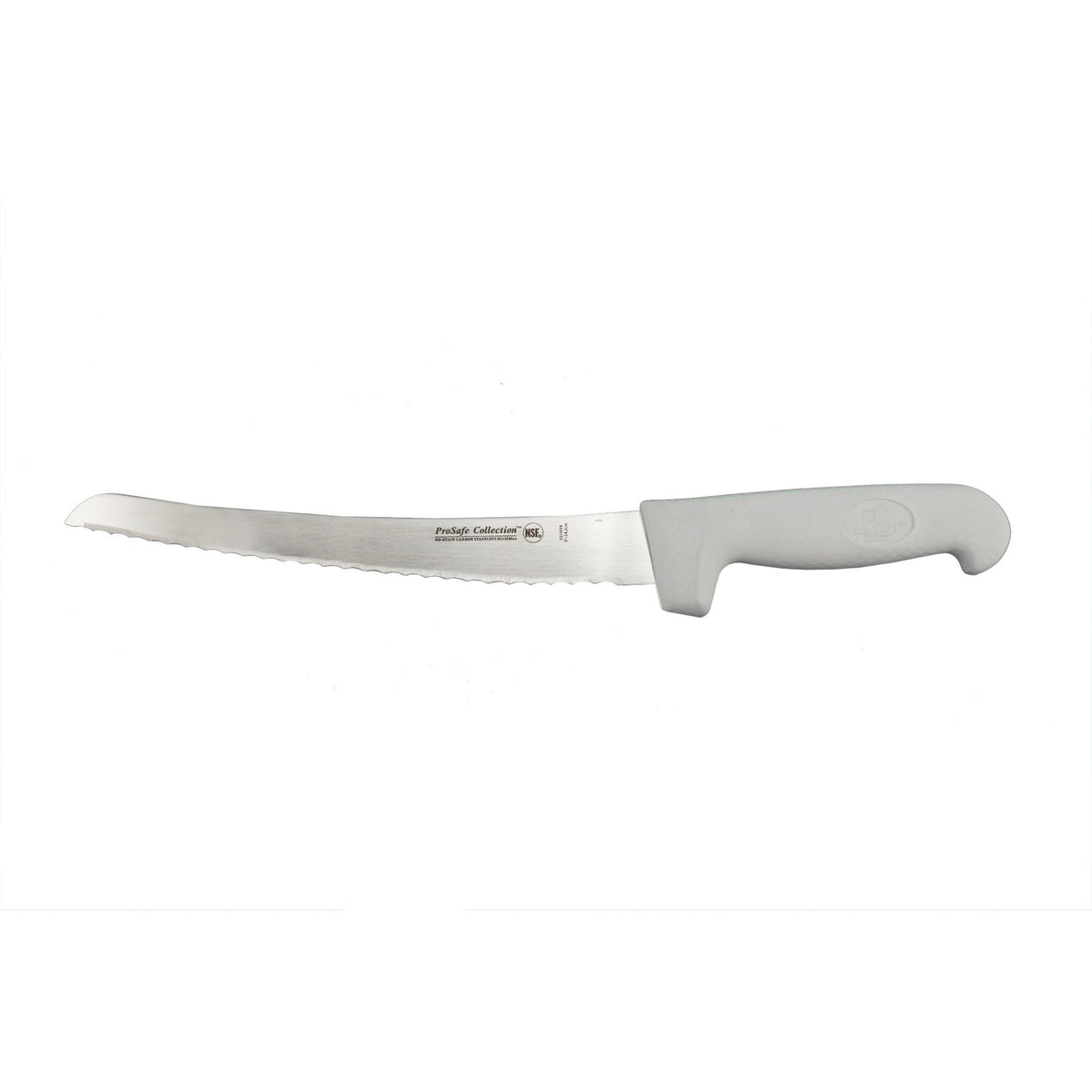 BergHOFF Ergonomic Stainless Steel Bread Knife, Curved Serrated, 9"