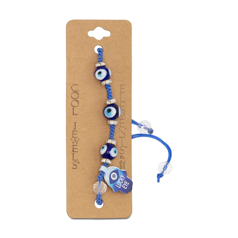 Elements Lucky Eye Anklet Bracelet By Cool Jewels - Choose Colour