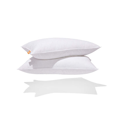 Canadian Down & Feather Company White Goose Feather Pillow, Medium Support 2 Pack