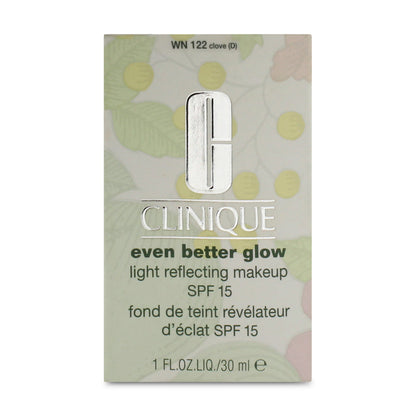 Clinique Even Better Glow Light Reflecting Foundation SPF15 WN122 Clove (Blemished Box)