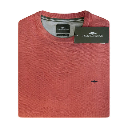 Fynch-Hatton Men's Knitted Jumper Orient Red