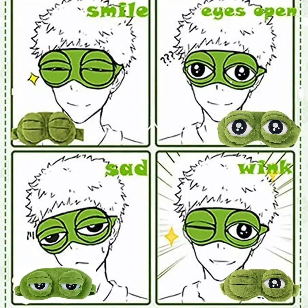 Cute Frog Plush Sleep Eye Mask