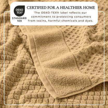 Cotton Diamond Waffle Weave Bath Towel Set - Grayson Collection