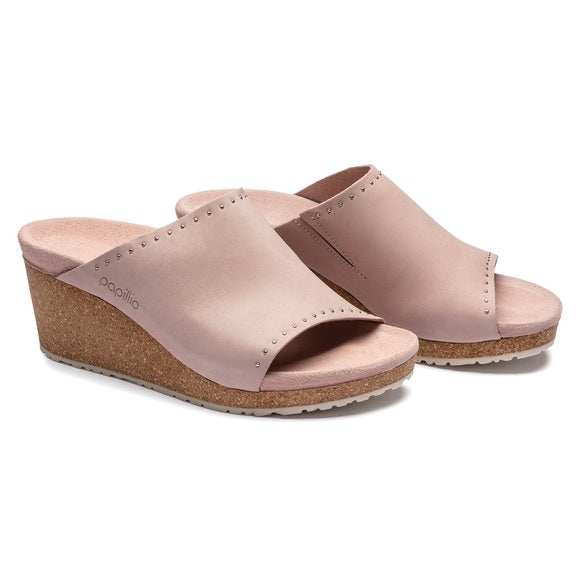 Birkenstock Namica Exquisit Nubuk Leather Crystal Rose Rivets