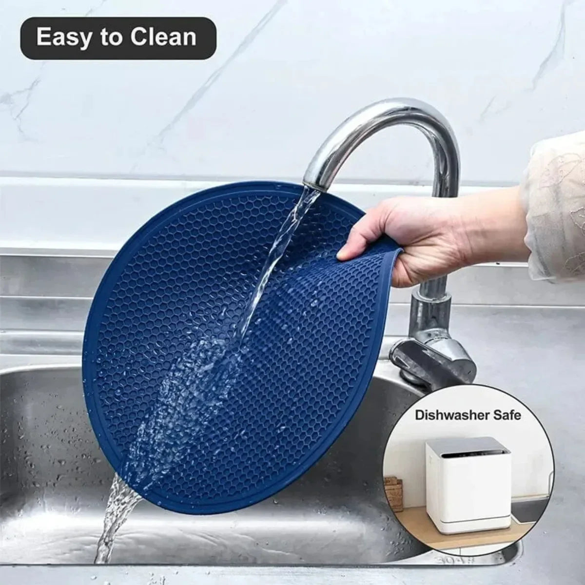 6 Pcs Honeycomb Silicone Trivet Set