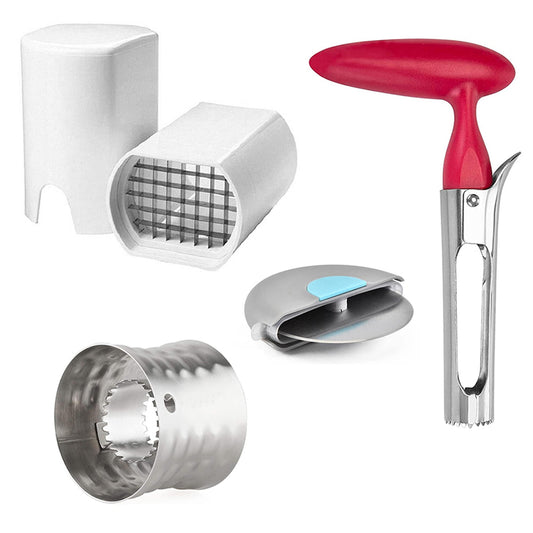 1947Kitchen 4-Pack: Kitchen Cutter, Slicer, Dicer, Peeler And Corer Gadgets