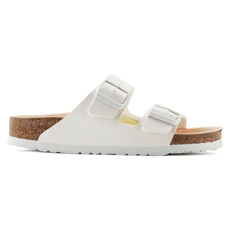 Birkenstock Arizona Vegan Birko-Flor Nubuck White Sandals
