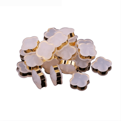 Goldtone & Silicone Clover Earring Backings Set