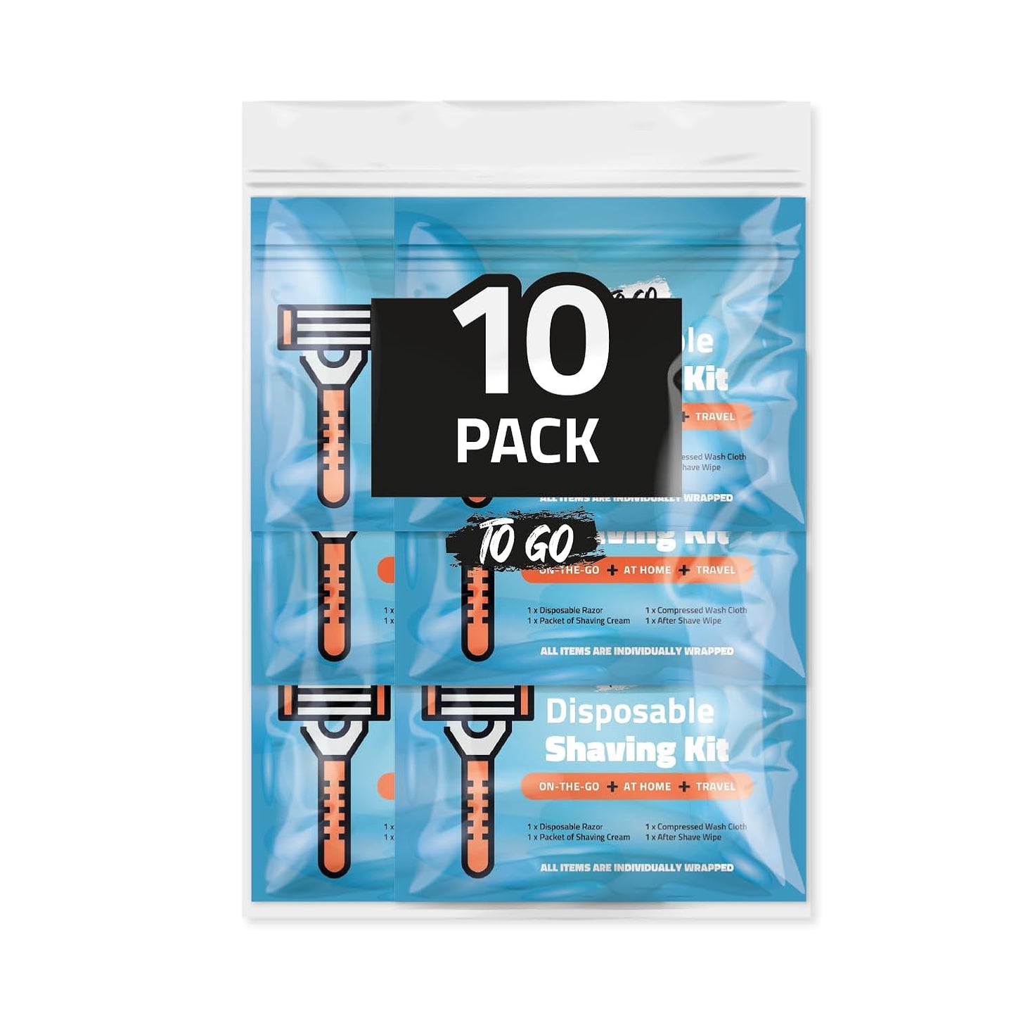 Disposible Shaving Kits Pack of 10 (Blue)