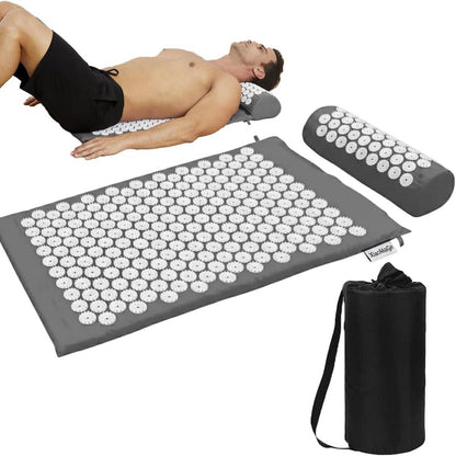 Acupressure Mat & Pillow Set with Storage Bag