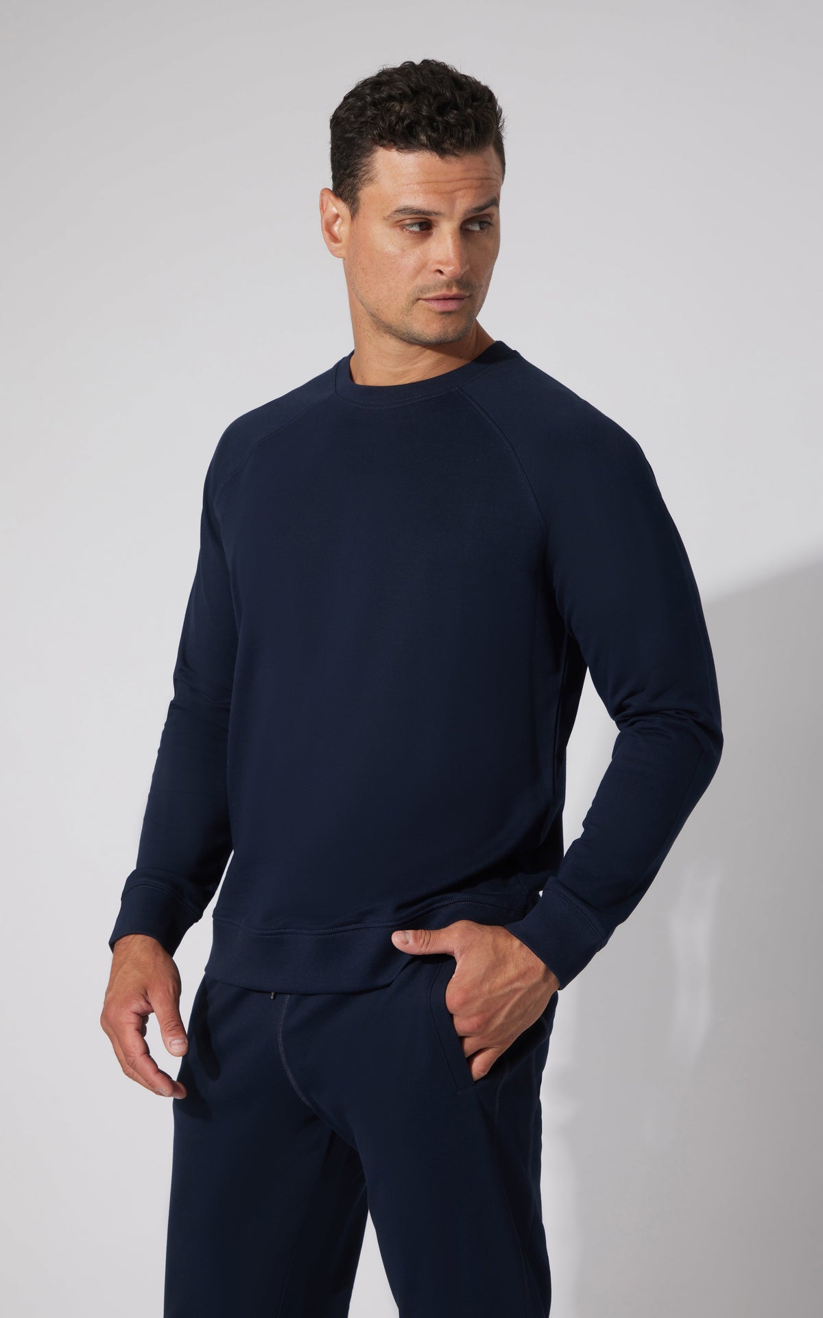 90 Degree by Reflex Men's Mini Zurry Crew Neck Sweatshirt