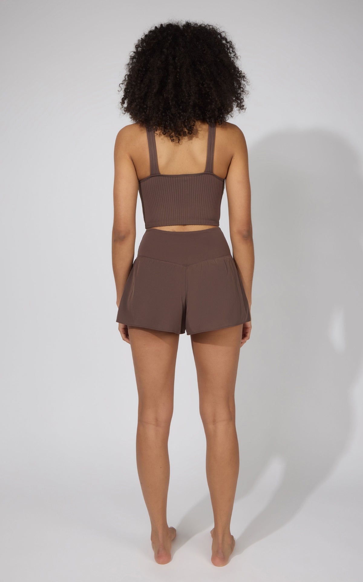 90 Degree by Reflex Ribbed Alamo Bra Tank & Lightstreme Crossfire Short Set
