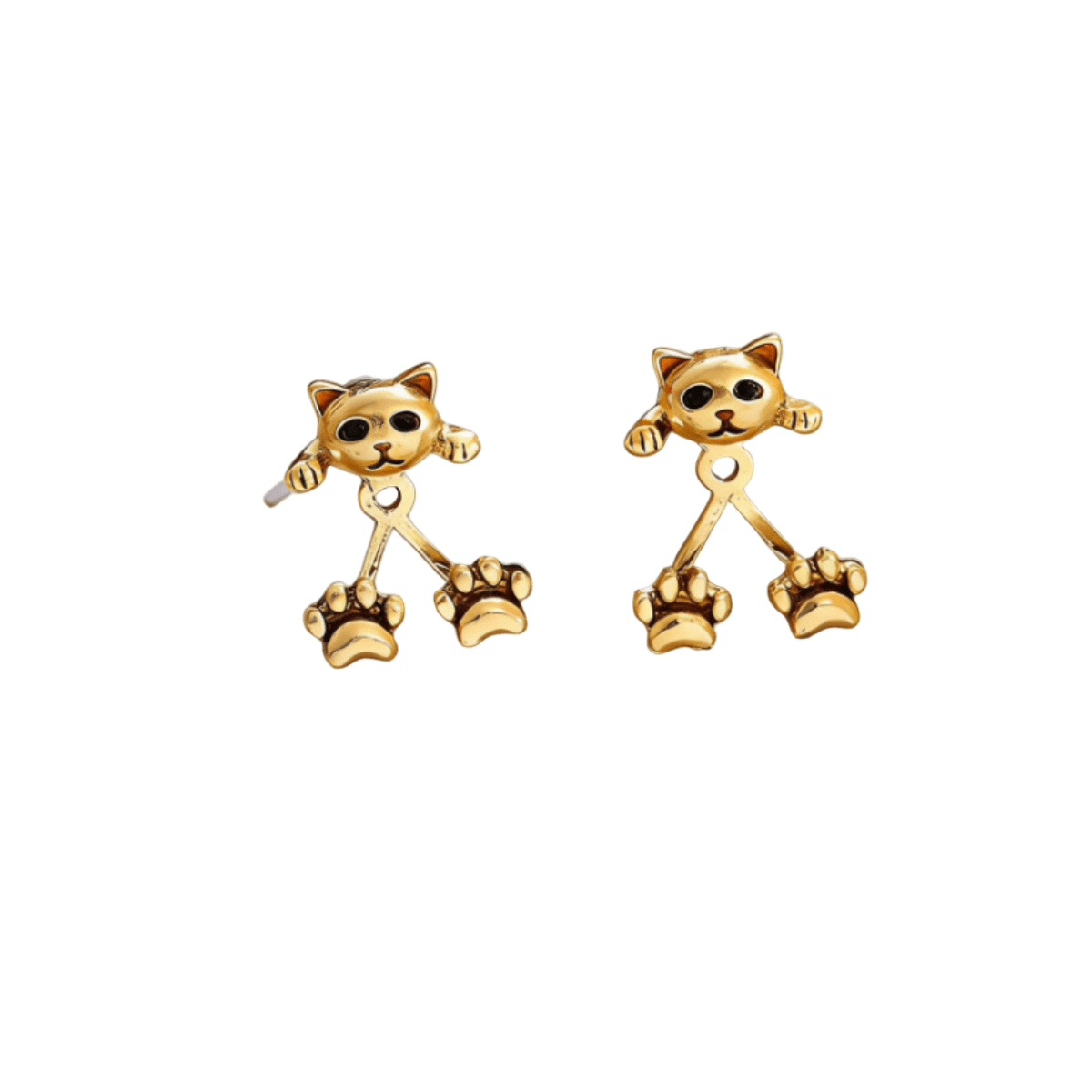 Cat Split Stud Earrings