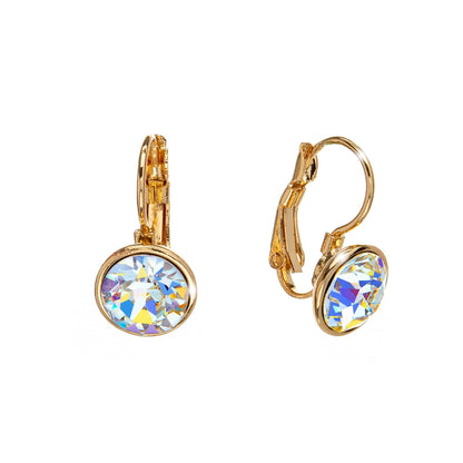 Classic Leverback Earrings with Sparkling Swarovski Crystals