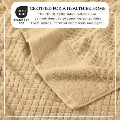 Cotton Diamond Waffle Weave Bath Towel Set - Grayson Collection